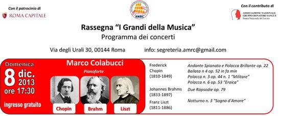 Rassegna “I Grandi della Musica”
